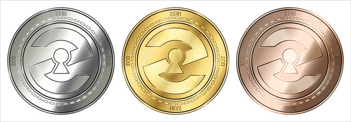  Zebi (ZCO) coin set.
