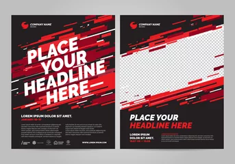 Fotobehang Poster design sports invitation template. Can be adapt to Brochure, Annual Report, Magazine, Poster. © dimakostrov