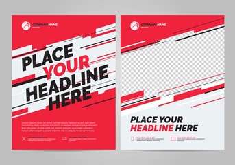 Flyer design sports invitation template. Can be adapt to Brochure, Annual Report, Magazine, Poster.