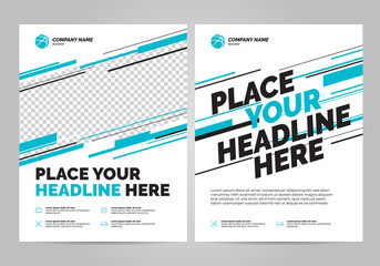 Flyer design sports invitation template. Can be adapt to Brochure, Annual Report, Magazine, Poster.