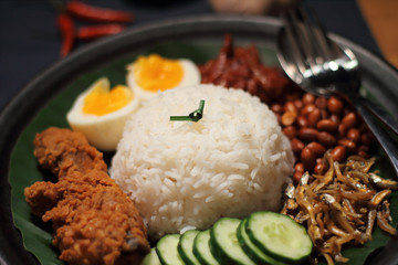 Asian food nasi lemak