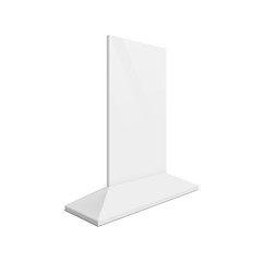 Outdoor advertising stand banner. Illustration isolated on white background. Graphic concept for your design