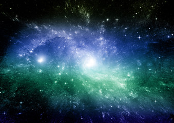 galaxy in a free space