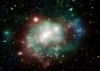 galaxy in a free space