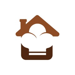 restaurant logo. spoon and fork icon. symbol. vector eps 08.