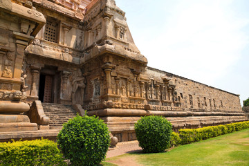 Niches and southern entrance to the mukhamandapa, Brihadisvara Temple, Gangaikondacholapuram, Tamil Nadu, India