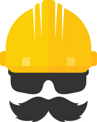 helmet logo. safety icon. worker symbol. vector eps 08.