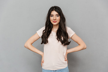 Fototapeta premium Cute beautiful young lady