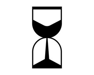 Hourglass vector pictogram 