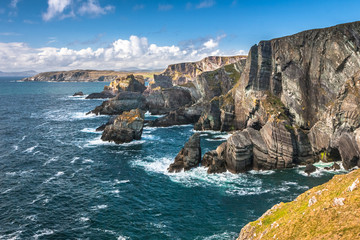 Dramatic landscape at Mizen Head on Atlantic coast, county Cork, Ireland
