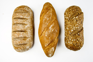 Different kinds of breads