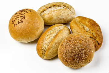 Different kinds of breads