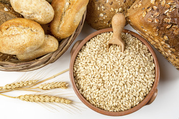 Different kinds of breads