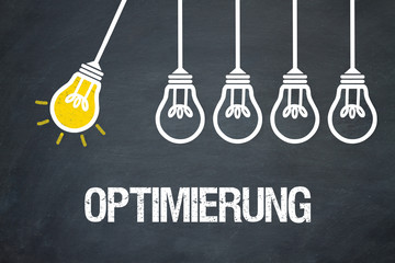 Fototapeta premium Optimierung / Lampen / Konzept
