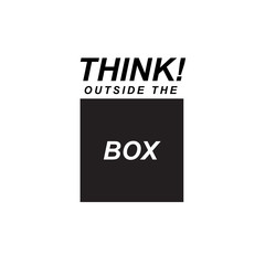 Concept of think outside the box