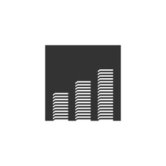 Business Logo. Bar Chart icon. Vector eps 08.