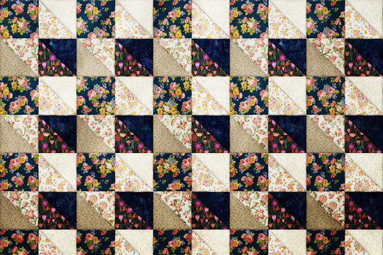  Patchwork Texture Tiles Background Design Effect Wallpaper HD Fabric Pattern