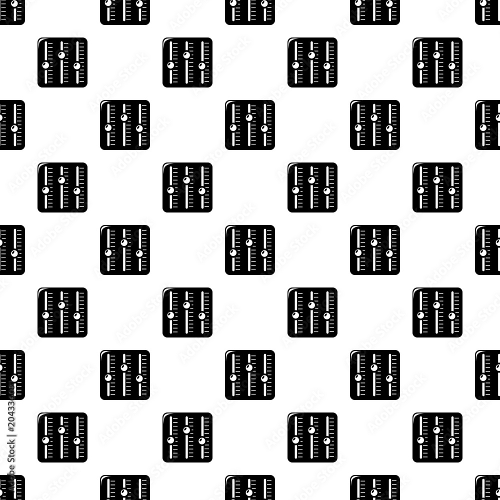 Poster sound mixer pattern vector seamless