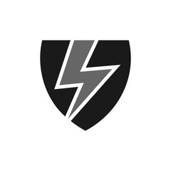 Thunder logo. Power icon. Electric symbol. Vector eps 08.