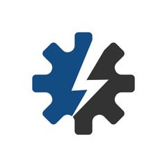 Thunder logo. Power icon. Electric symbol. Vector eps 08.