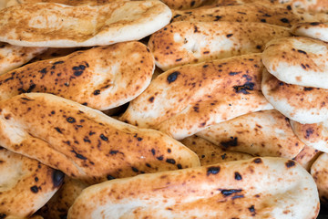Fresh tradition iraqian bread sold at local farmers market
