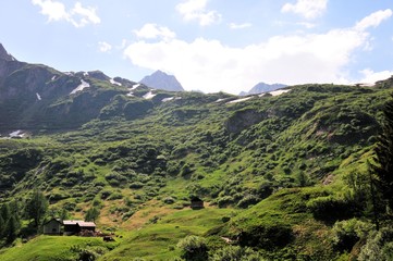 Fototapeta premium Lago Maggiore Landschaft Berge Gebirge