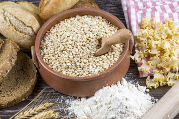 Different kinds of breads