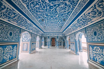 Fotobehang Blue Palace - Jaipur - Rajasthan - India © SmallWorldProduction
