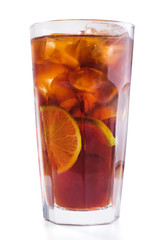 alcohol cuba libre cocktail with lime