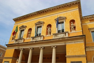 The theatre Dante Alighieri in Ravenna, Italy. It opened in 1852. South Europe.