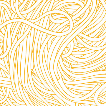 Hand Drawn Spaghetti Vector Background