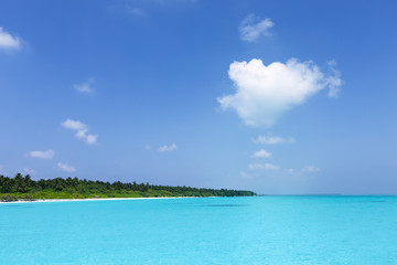 Tropical beach lagoon