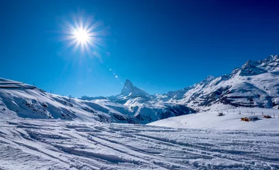 Fotobehang Matterhorn bei Zermatt, Wallis, Schweiz © Comofoto