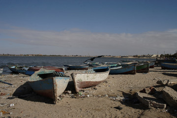 A scene of boats