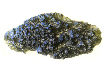 moldavite mineral isolated