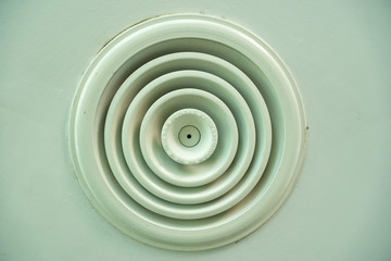 Fototapeta na wymiar Outlet air duct in Circle shape.