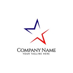 Obraz premium Star Company Logo Vector Template Design Illustration