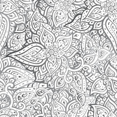 Paisley background. Hand Drawn ornament. Vector illustration