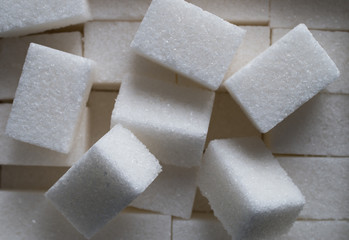 Close up macro view of sugar