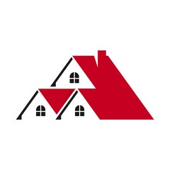 home logo. roof icon. building symbol. vector eps 08.
