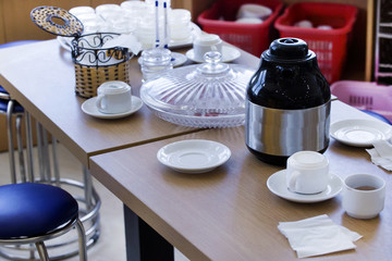 Coffee and tea testing at Dalat, Vietnam. Travel,vacation,holiday concept.