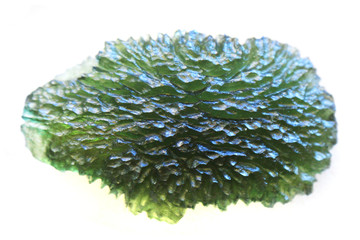moldavite mineral isolated