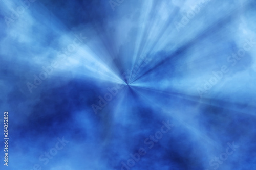 "blauer Nebel mit zentralen Strahlen" Stock photo and royalty-free