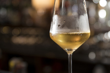white wine closeup