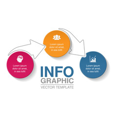 Vector infographic template for diagram, graph, presentation, chart, business concept with 3 options.