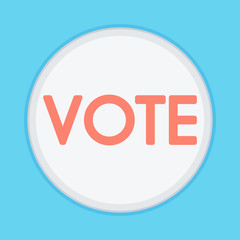 Vector of Voting Symbols. Voting concept.