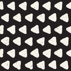 Hand drawn lines seamless grungy pattern. Abstract geometric repeating texture in black and white.