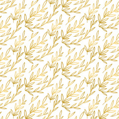 Vector illustration of seamless floral pattern for background