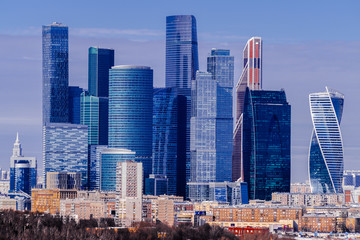 Moscow city financial district, Russia