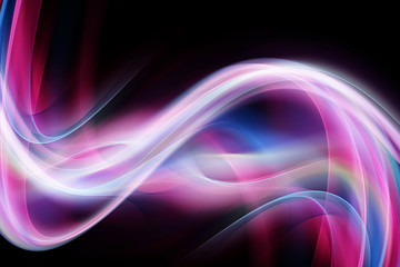 Abstract background powerful effect glowing. Blurred color waves design.